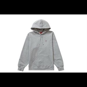 Supreme SS22 Enamel Box Hooded Sweatshirt - Heather Grey - XL - Unopened